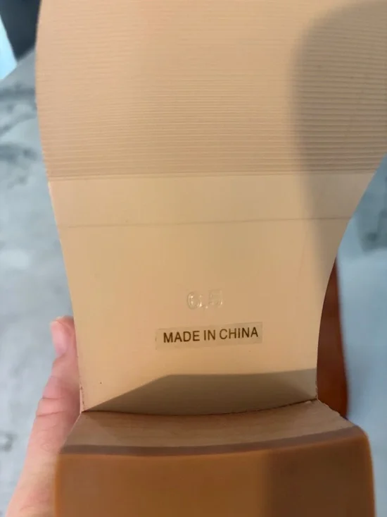 VBDB Lace Brown Knee High Boots - Picture 5 of 6